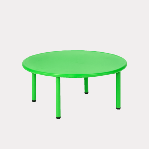 Mesa plástica redonda para niño