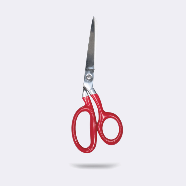 TIJERA BAYU 8.5'' CROMADO MANGO ROJO