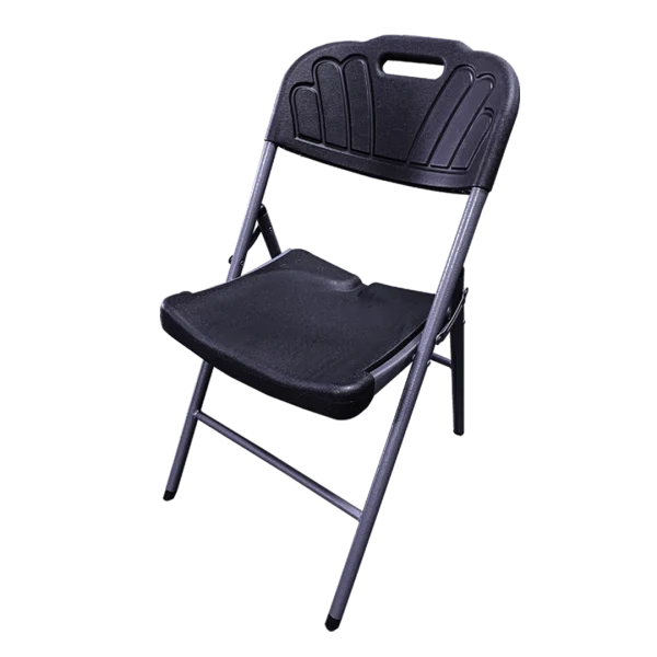 SILLA PLASTICA NEGRA